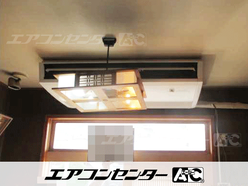 天井吊形 業務用エアコン 3馬力シングル 1式
