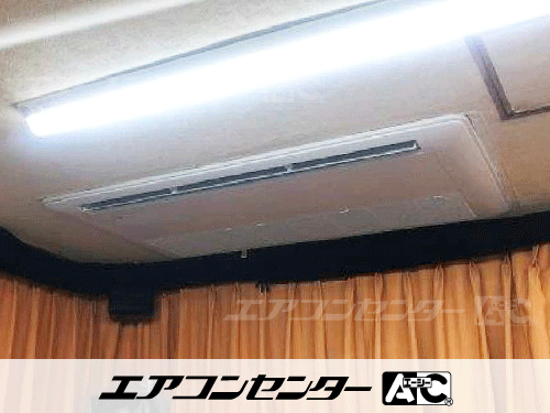 天井カセット形1方向吹出 業務用エアコン 2.5馬力シングル 1式