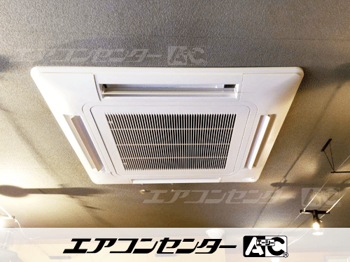 天井カセット形4方向吹出 業務用エアコン 3馬力シングル 1式