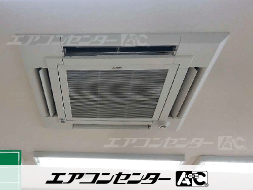 天井カセット形4方向吹出 業務用エアコン 2馬力シングル 1式