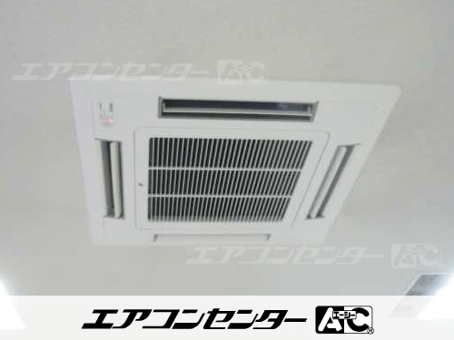 天井カセット形4方向吹出 業務用エアコン 2.5馬力シングル 1式