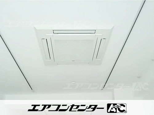 天井カセット形4方向吹出 業務用エアコン 3馬力ツイン 1式
