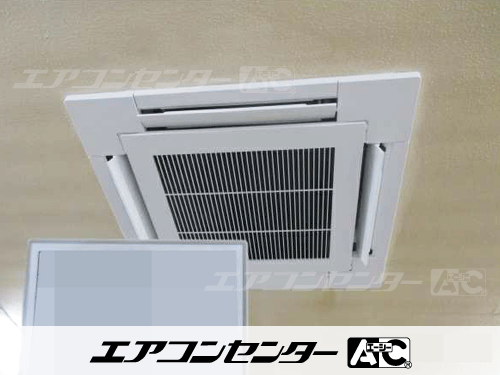 天井カセット形4方向吹出 業務用エアコン 4馬力シングル 1式