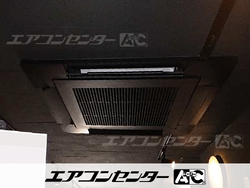 天井カセット形4方向吹出 業務用エアコン 4馬力シングル 1式