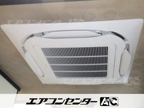 天井カセット形4方向吹出 業務用エアコン 2.5馬力シングル 1式