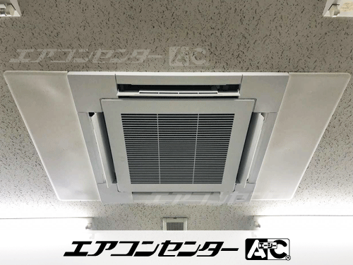 天井カセット形4方向吹出 業務用エアコン 3馬力シングル 1式