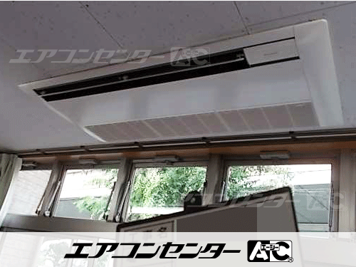 天井カセット形1方向吹出 業務用エアコン 3馬力シングル 1式