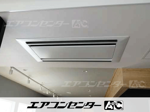 天井カセット形2方向吹出 業務用エアコン 3馬力シングル 1式