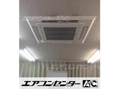 天井カセット形4方向吹出 業務用エアコン 2.5馬力シングル 1式
