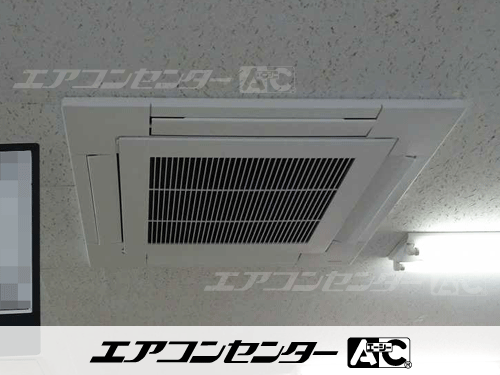 天井カセット形4方向吹出 業務用エアコン 4馬力シングル 1式