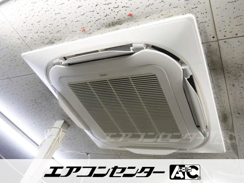 天井カセット形4方向吹出 業務用エアコン 4馬力シングル 1式
