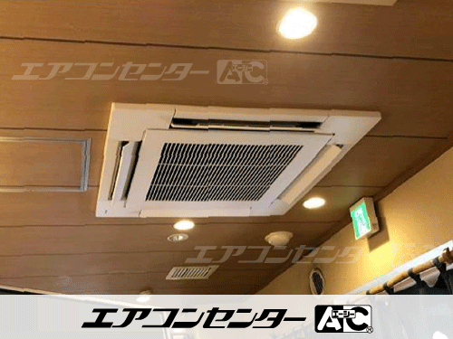 天井カセット形4方向吹出 業務用エアコン 5馬力シングル 1式