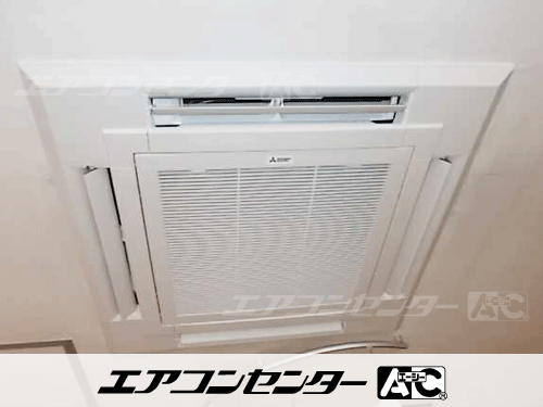 天井カセット形4方向吹出 業務用エアコン 4馬力シングル 1式