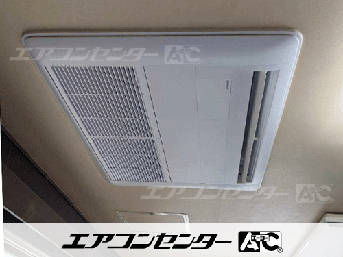 天井カセット形1方向吹出 業務用エアコン 1.5馬力シングル 1式