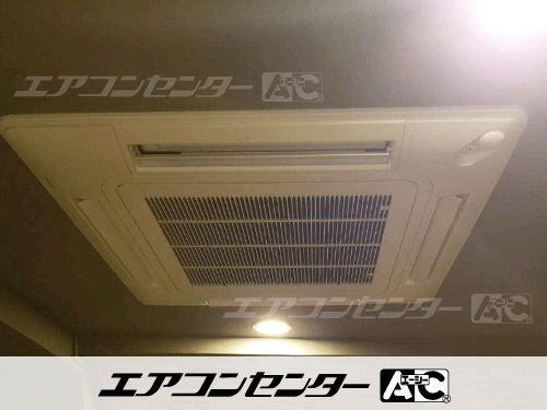 天井カセット形4方向吹出 業務用エアコン 3馬力シングル 1式