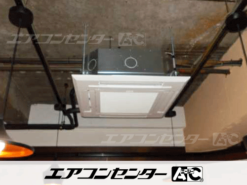 天井カセット形4方向吹出 業務用エアコン 4馬力シングル 2式