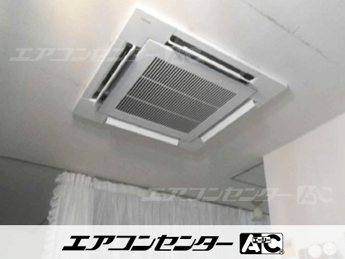 天井カセット形4方向吹出 業務用エアコン 3馬力シングル 1式