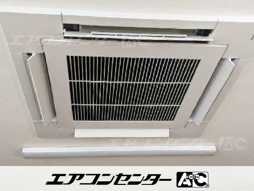 天井カセット形4方向吹出 業務用エアコン 3馬力シングル 1式