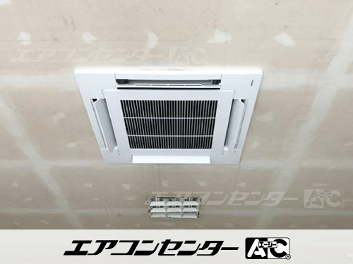 天井カセット形4方向吹出 業務用エアコン 3馬力シングル 2式