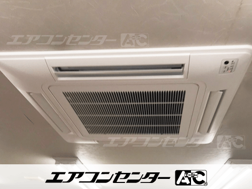天井カセット形4方向吹出 業務用エアコン 4馬力シングル 1式