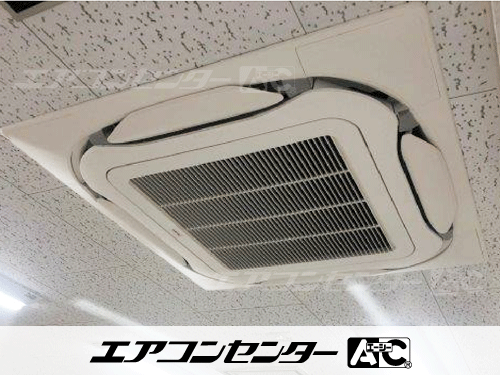 天井カセット形4方向吹出 業務用エアコン 3馬力シングル 1式