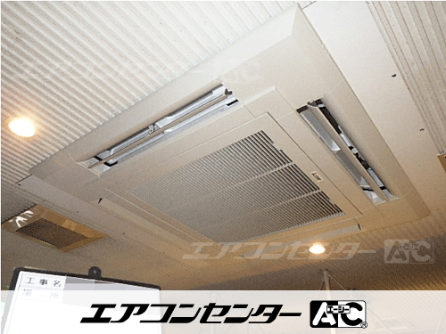 天井カセット形4方向吹出 業務用エアコン 3馬力シングル 2式