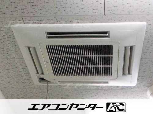 天井カセット形4方向吹出 業務用エアコン 2.5馬力シングル 1式