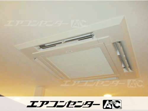 天井カセット形4方向吹出 業務用エアコン 4馬力シングル 1式