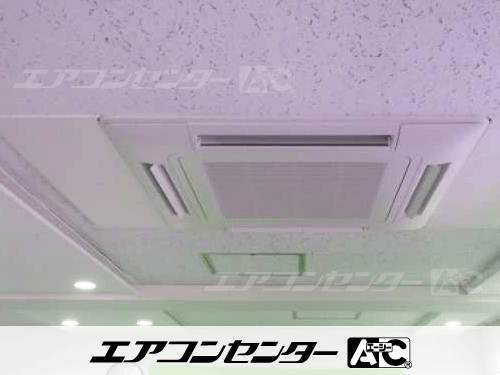 天井カセット形4方向吹出 業務用エアコン 4馬力シングル 1式