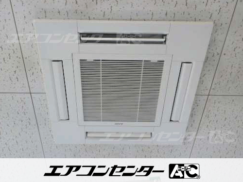 天井カセット形4方向吹出 業務用エアコン 2.5馬力シングル 1式