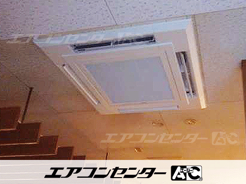 天井カセット形4方向吹出 業務用エアコン 8馬力ツイン 1式