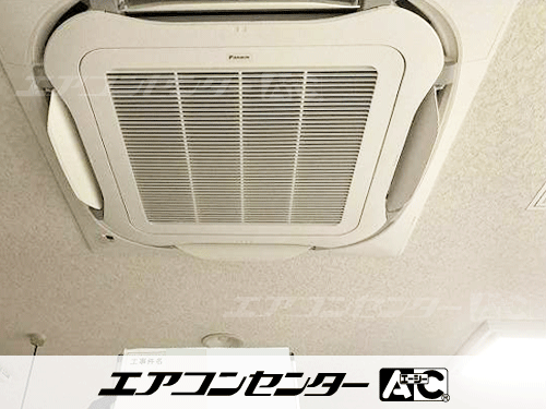 天井カセット形4方向吹出 業務用エアコン 3馬力シングル 2式