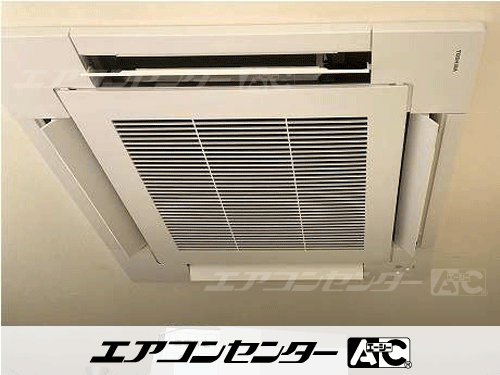 天井カセット形4方向吹出 業務用エアコン 2.5馬力シングル 2式