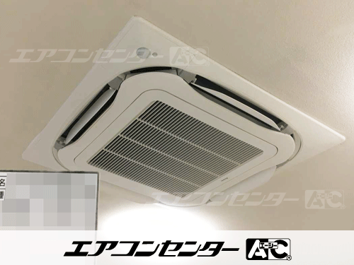 天井カセット形4方向吹出 業務用エアコン 4馬力シングル 1式