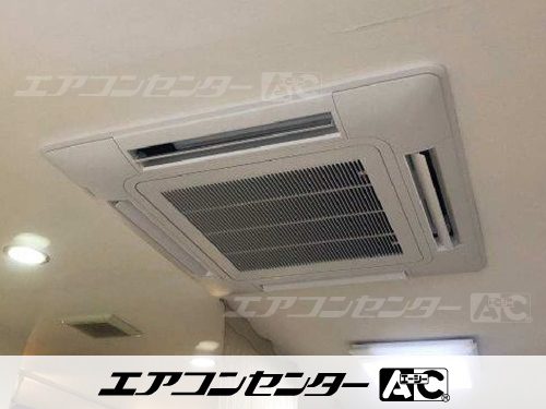 天井カセット形4方向吹出 業務用エアコン 4馬力シングル 1式