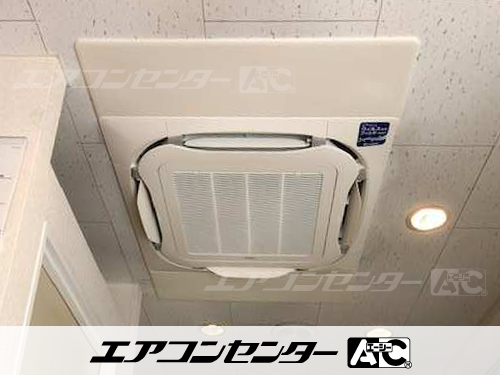 天井カセット形4方向吹出 業務用エアコン 4馬力シングル 1式