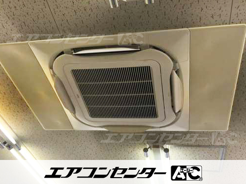 天井カセット形4方向吹出 業務用エアコン 4馬力シングル 1式