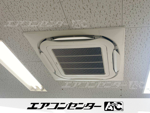 天井カセット形4方向吹出 業務用エアコン 4馬力シングル 1式