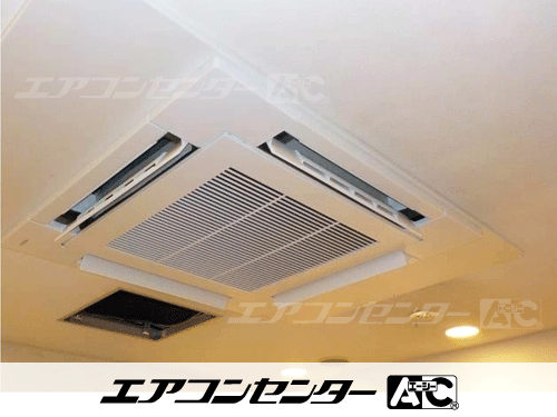 天井カセット形4方向吹出 業務用エアコン 6馬力シングル 1式