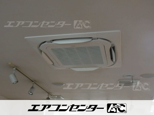 天井カセット形4方向吹出 業務用エアコン 4馬力シングル 1式