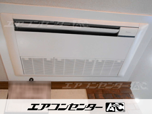 天井カセット形1方向吹出 業務用エアコン 2馬力シングル 1式
