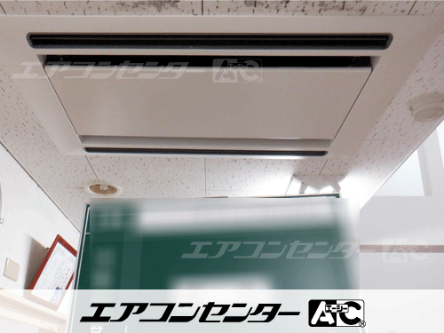 天井カセット形2方向吹出 業務用エアコン 1.5馬力シングル 1式