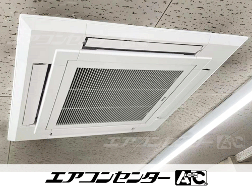 天井カセット形4方向吹出 業務用エアコン 4馬力シングル 1式