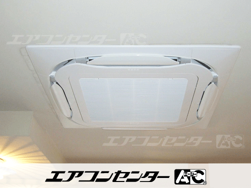 天井カセット形4方向吹出 業務用エアコン 4馬力シングル 1式、ハウジングエアコン セット 天井カセット1方向形 業務用エアコン 4.0kW 1式