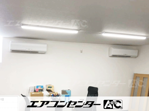 壁掛形 業務用エアコン 4馬力ツイン 1式