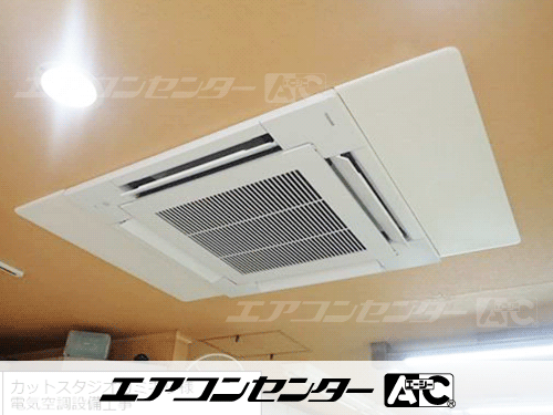天井カセット形4方向吹出 業務用エアコン 4馬力シングル 1式
