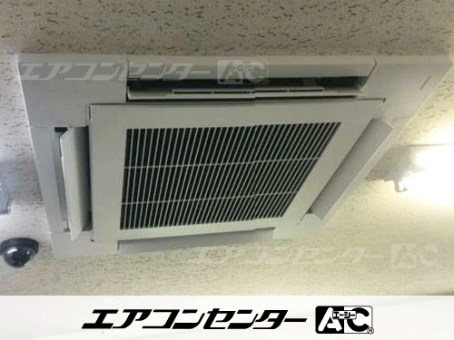天井カセット形4方向吹出 業務用エアコン 3馬力シングル 1式