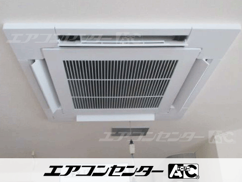 天井カセット形4方向吹出 業務用エアコン 3馬力シングル 1式