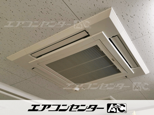 天井カセット形4方向吹出 業務用エアコン 1.5馬力シングル 1式