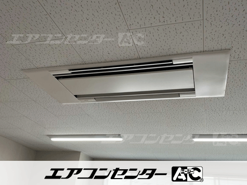 天井カセット形2方向吹出 業務用エアコン 3馬力シングル 1式